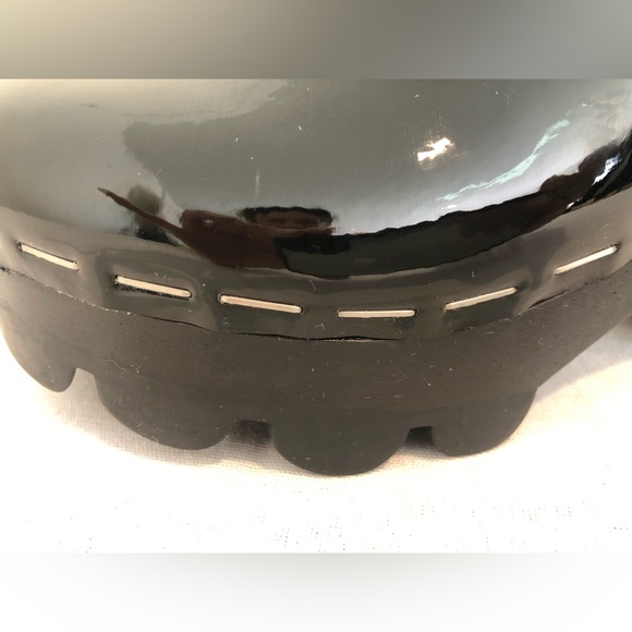 Tory Burch Lug Sole Clogs Sling Back Black Patent Leather Size 7 NWOT - Picture 4 of 6